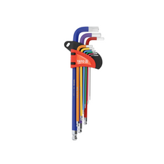 Set di nove chiavi a brugola YATO YT-05635, testa sferica, 1,5-10 mm