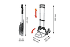 Carrello per scale VOREL 78662, carrello da trasporto da 75 kg