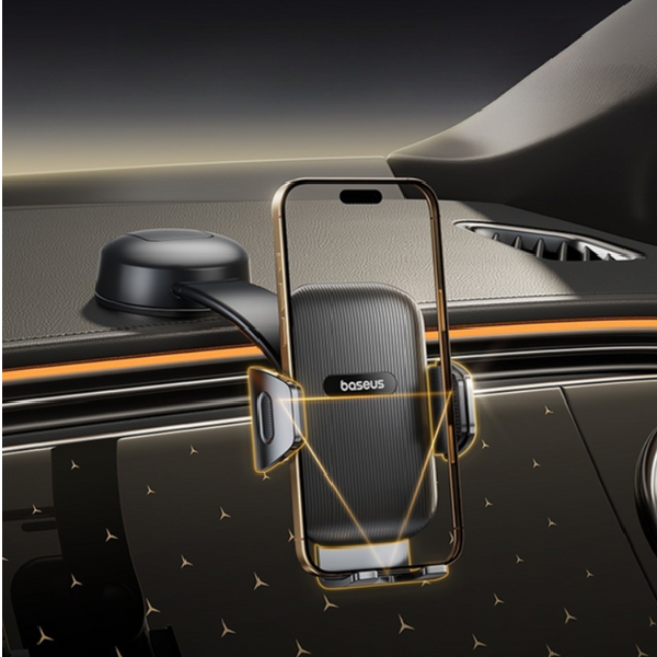 Supporto per cellulare da auto BASEUS PrimeTrip C03 Air con ventosa, da fissare al cruscotto.