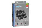 Set di coprisedili per auto LAMPA Capri nero/grigio, per sedili anteriori e posteriori