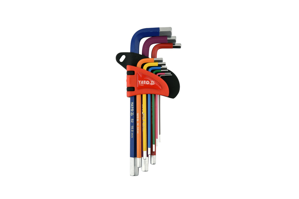 Set di chiavi a brugola YATO YT-05631 da 1,5-10 mm, 9 pezzi.