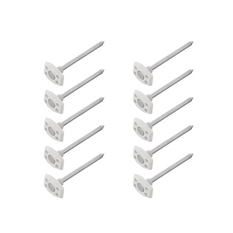 Set di dieci picchetti per telo da terra ProPlus 361736V01, picchetti in metallo per materassino da campeggio da 10 cm