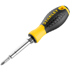 Cacciavite STANLEY a 6 vie con 3 inserti / 6 punte