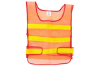 Gilet riflettente arancione HERMON XXL con chiusura laterale in velcro