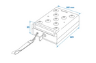 Cassetta di sicurezza portatile per chiavi ProPlus 540250, dimensioni 225x165x85 mm.