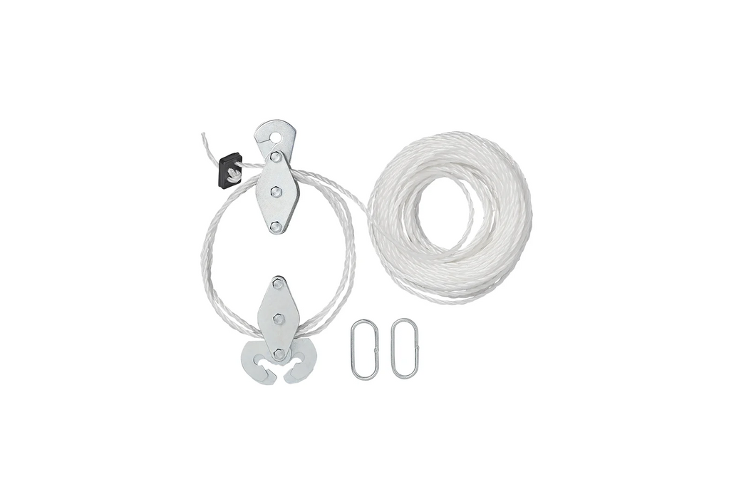 Verricello a cavo ProPlus 345007, puleggia da 20 m, portata 180 kg.