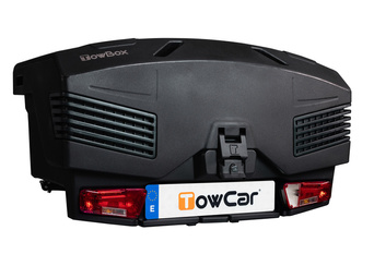 Towbox EVO urban nero - box portabagagli da gancio di traino