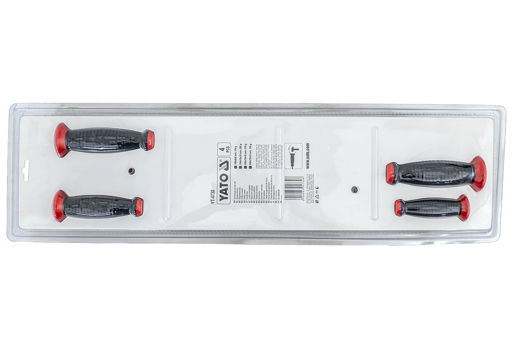 Leve di porco YATO YT-4730 con manico, set da 4 pezzi.