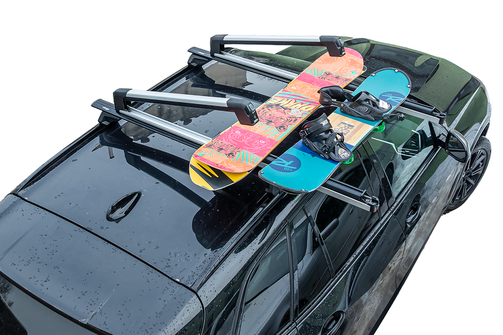 Inter Pack Frostline 6 - porta sci estensibile in alluminio per 6 paia di sci o 4 snowboard