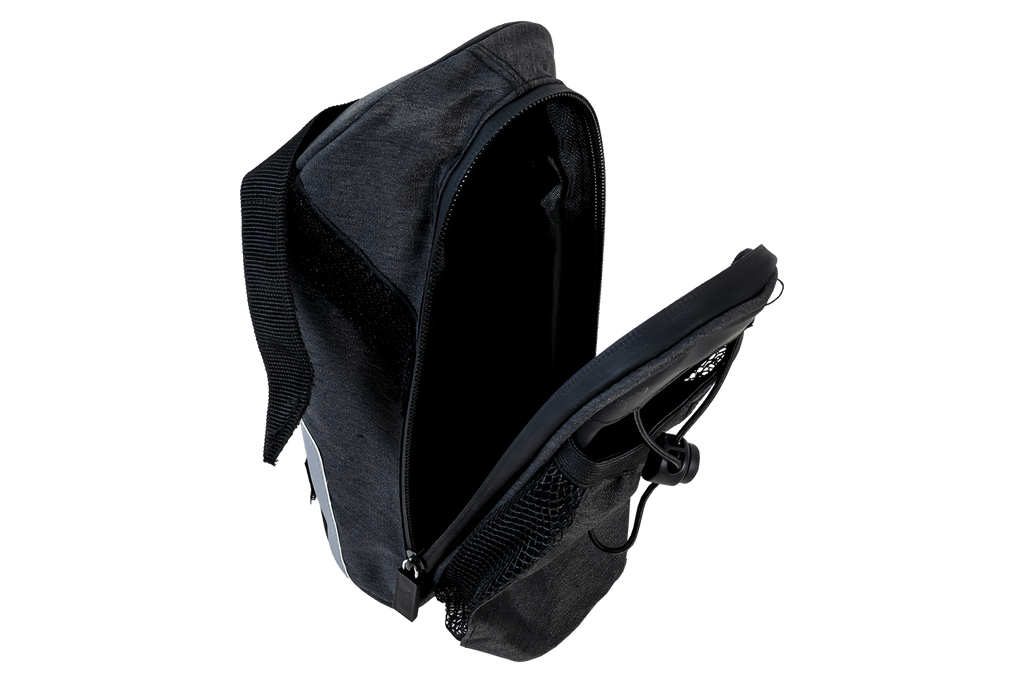 PROFEX 82318 Borsa sottosella lunga nera Lux con tasca portaborraccia