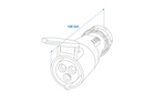 Presa di corrente esterna CEE 16A 230V ProPlus 373502 con alloggiamento rimovibile.