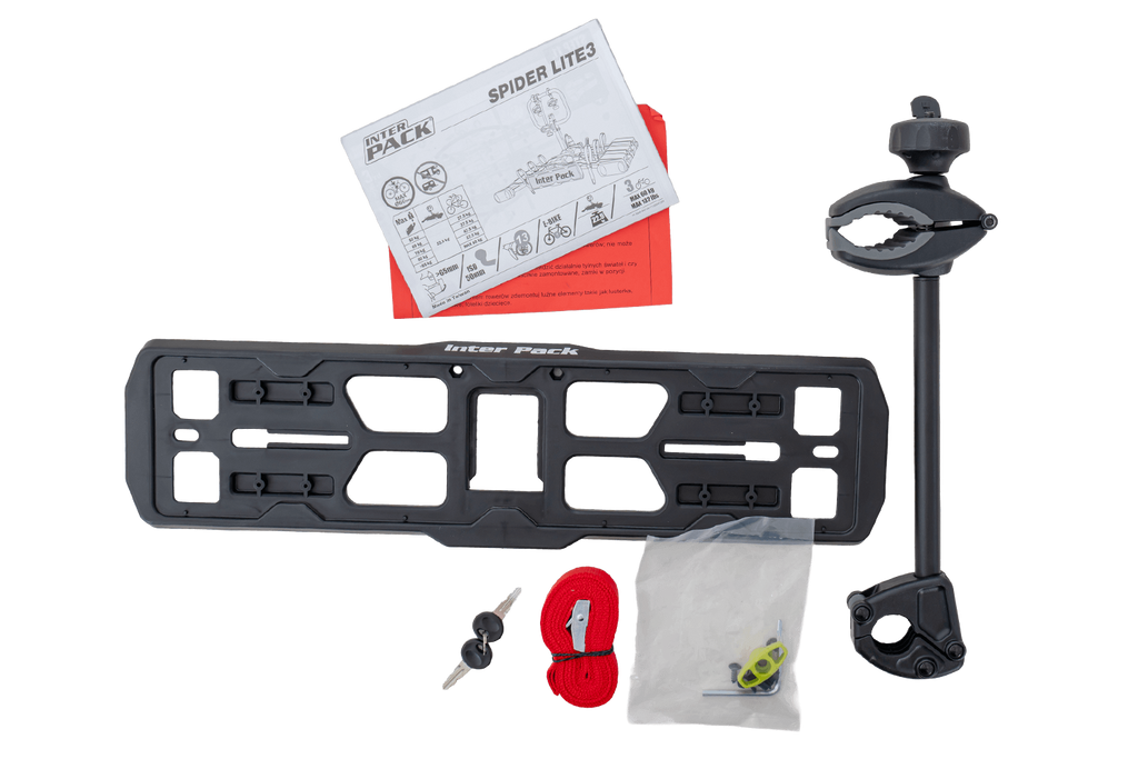 Inter Pack Spider 3 Lite - portabici da gancio traino per 3 biciclette 