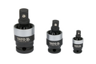 Set di snodi a impatto YATO YT-10642 da 1/4", 3/8", 1/2" (3 pezzi).