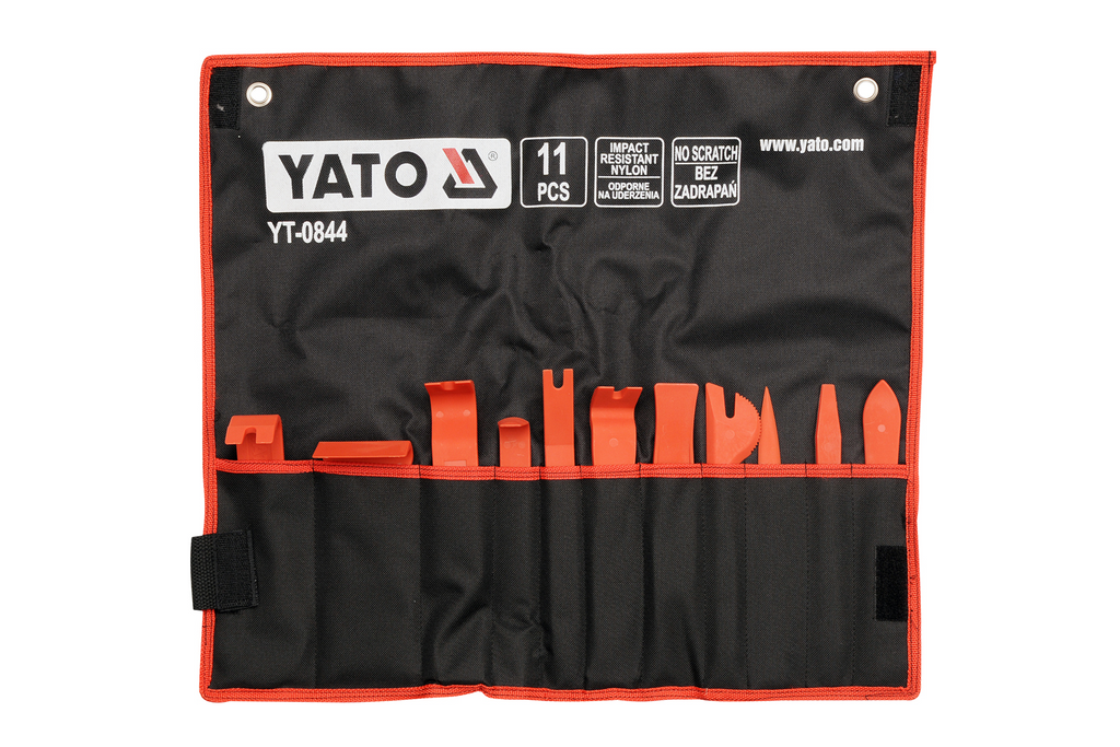 Set di smacchiatori per tappezzeria YATO YT-0844, 11 pezzi.