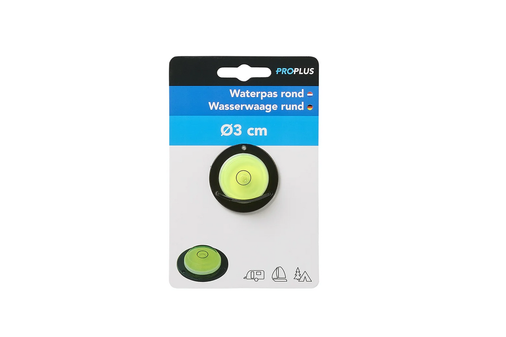 Livella a bolla rotonda ProPlus 341217, diametro 3 cm