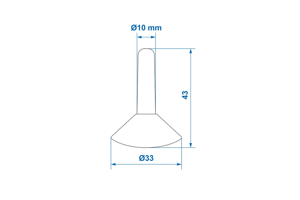 Set di quattro tappi antipioggia per pali da tenda ProPlus 366475S