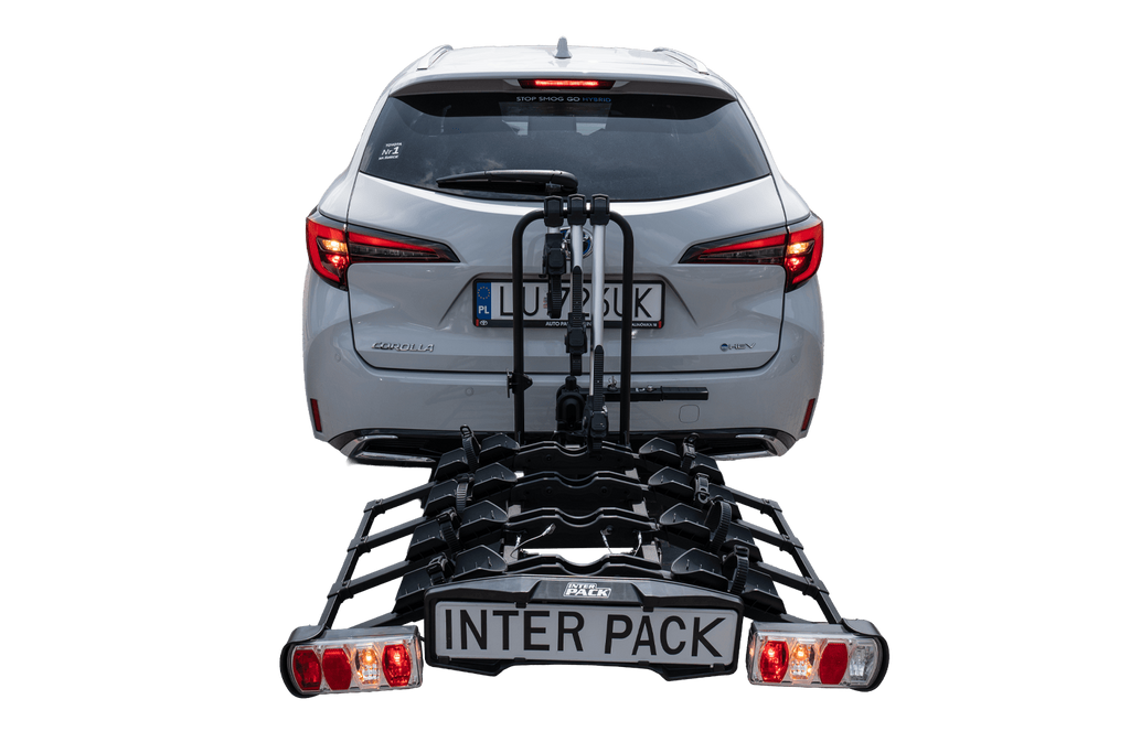 Inter Pack Quattro Fold - portabici da gancio traino per 4 biciclette