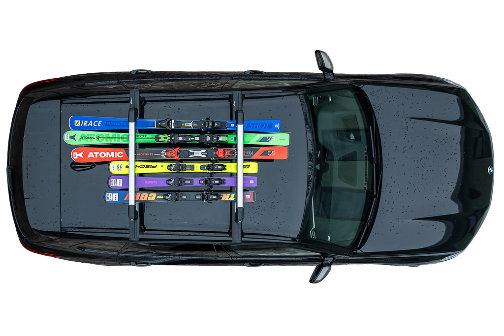 Inter Pack Frostline 6 - porta sci estensibile in alluminio per 6 paia di sci o 4 snowboard