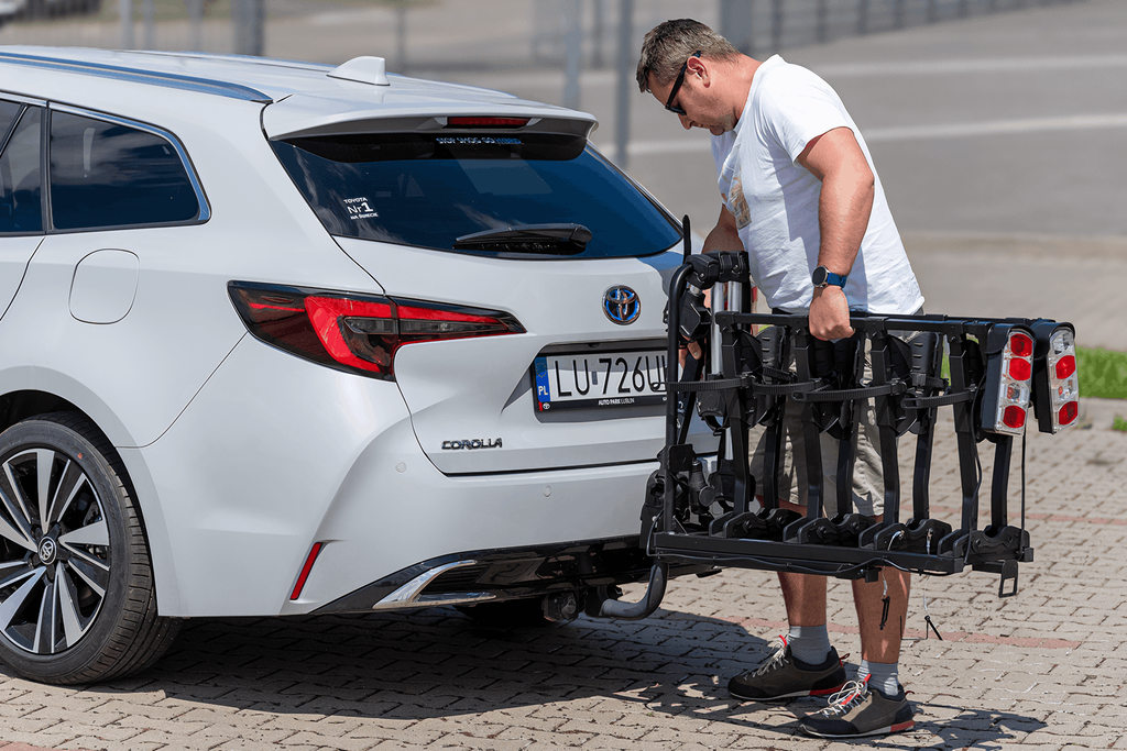 Inter Pack Quattro Fold - portabici da gancio traino per 4 biciclette