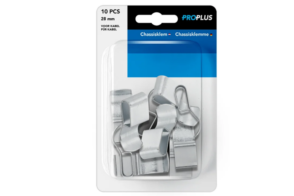 Staffe di montaggio per impianto elettrico del rimorchio ProPlus 343154S, fermacavi da 31 mm