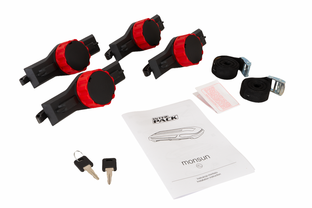 Box da tetto Inter Pack Monsun L, nero opaco