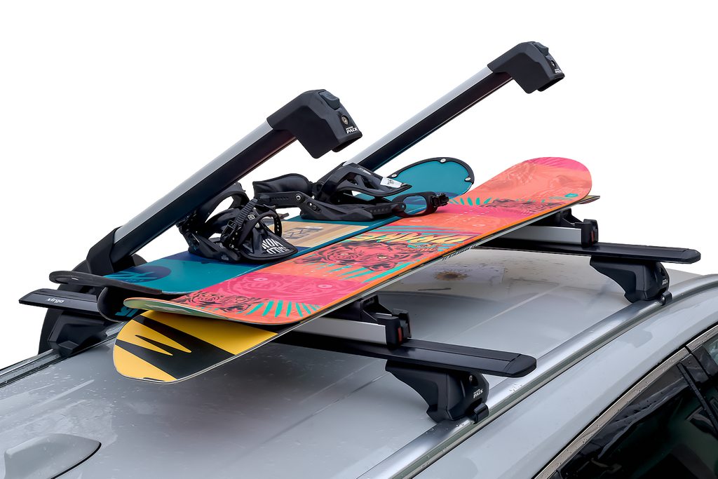 Inter Pack Frostline 4 - porta sci in alluminio per 4 paia di sci o 2 snowboard
