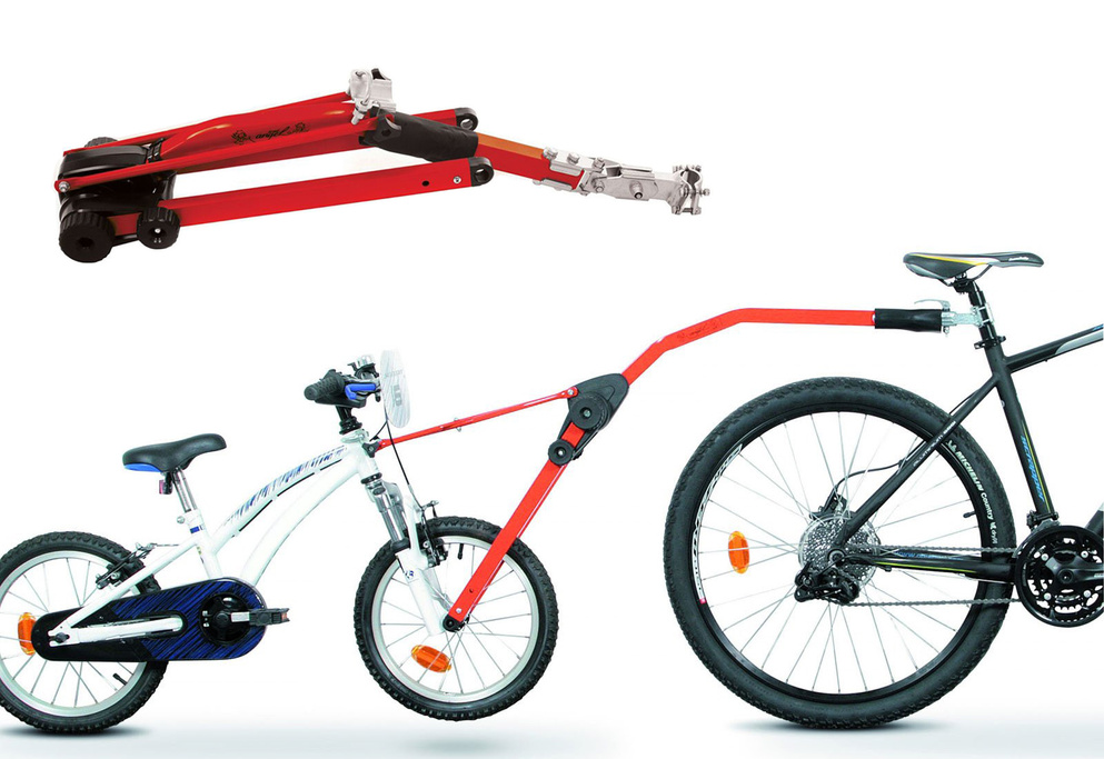 Trail Angel - barra di traino per bicicletta da bambino - rossa