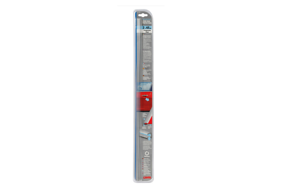 Protezione per bordi porta LAMP Protector, strisce protettive autoadesive 2 pezzi trasparenti