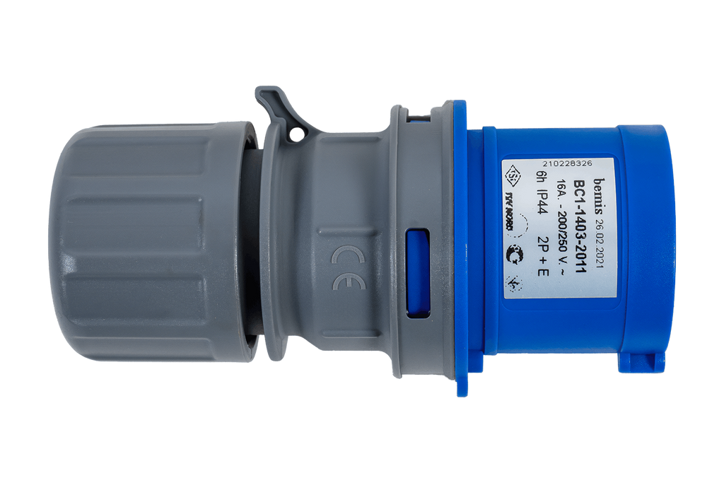 Spina elettrica MANTES 3P, spina maschio, portatile, 16A, 230V