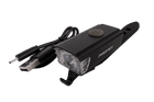 Faro anteriore per bicicletta PROFEX 82004 Pro in alluminio, batteria ai polimeri di litio e USB.