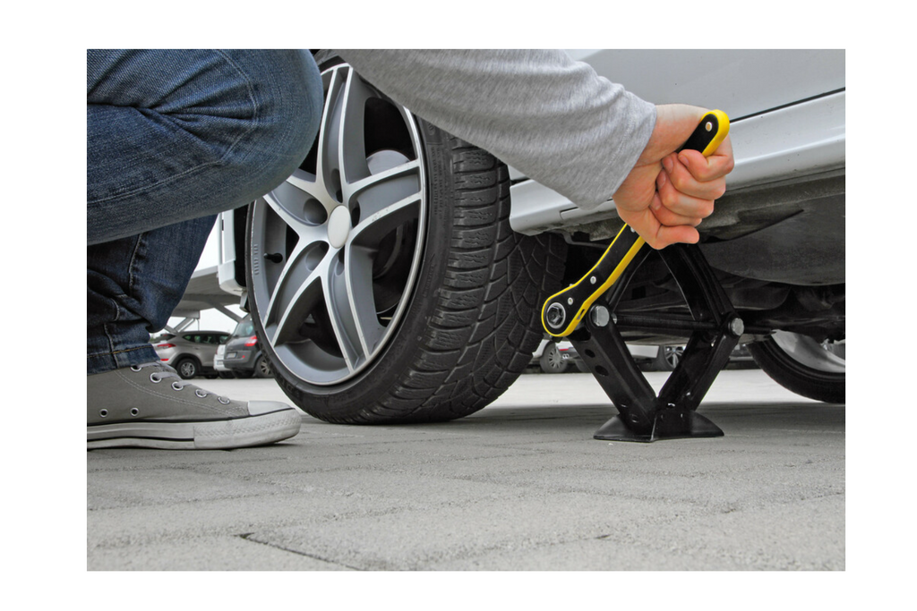 Cric trapezoidale con cricchetto LAMPA per auto 1T