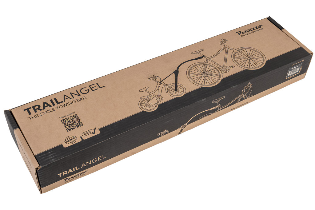 Trail Angel - Barra di traino per bicicletta per bambini - Nera