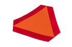 Adesivo riflettente HERMON, triangolo di segnalazione per veicoli a bassa velocità, 300x120 mm