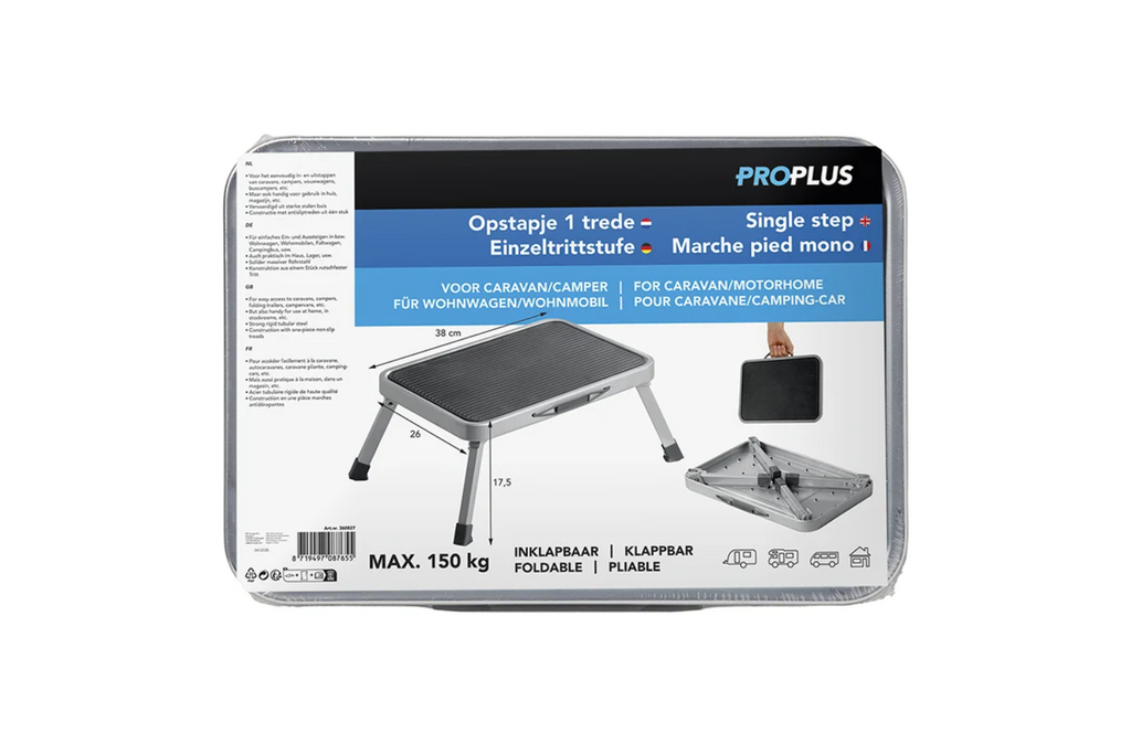 Pedana pieghevole per rimorchio ProPlus 360827, portata 150 kg.