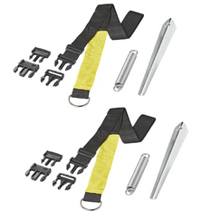 Set di due cinghie antivento ProPlus 361728 per tende da sole e verande 2x3m