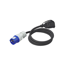 Adattatore con spina e presa CEE con contatto di protezione 16A 230V ProPlus 373530DE, cavo da 150 cm