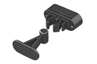 Chiusura per porta di roulotte e camper ProPlus 362622V02BK, maniglia a molla nera per tenere la porta
