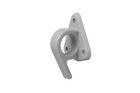 Gancio laterale in plastica ProPlus 342157V01 con occhiello per fissare teloni e cinghie di fissaggio per rimorchi.