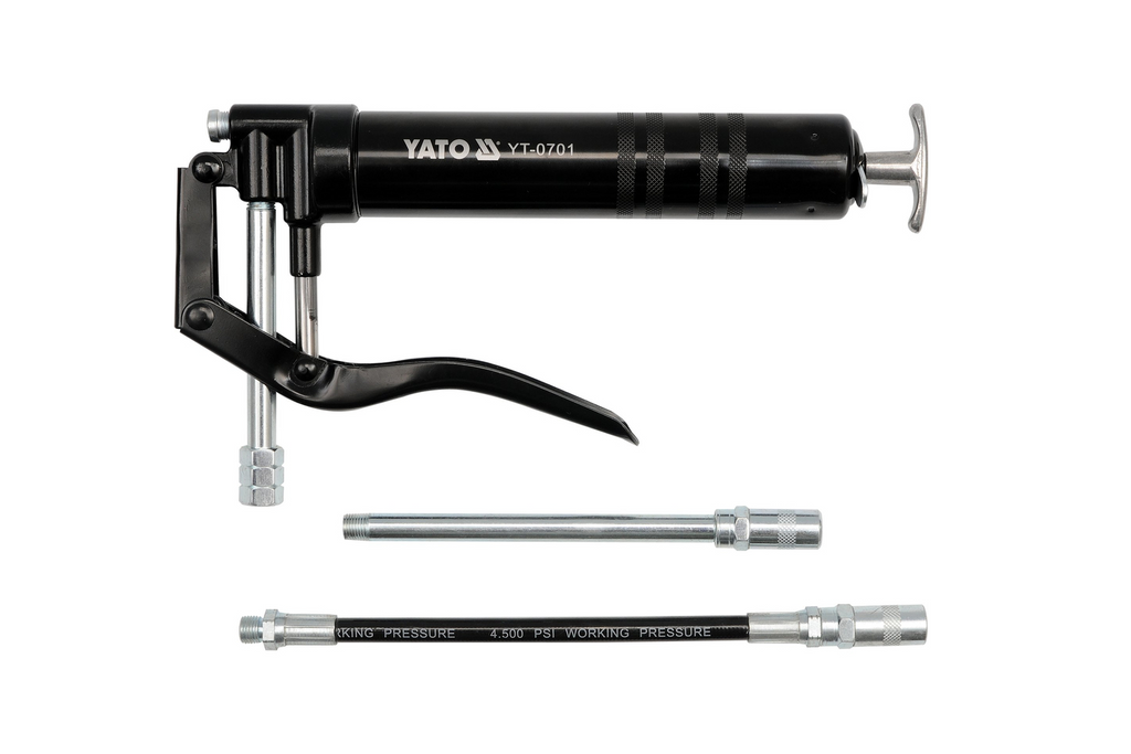 Ingrassatore manuale per cartucce e sacchetti YATO YT-0701 con due ugelli, 120 ml