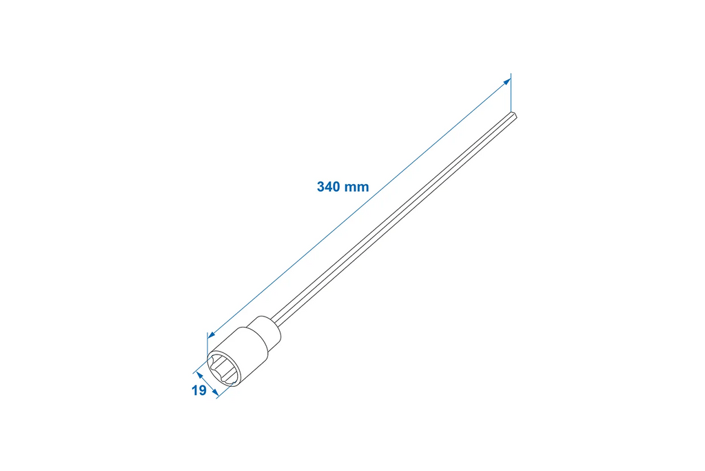 ProPlus 360030 Estensione di supporto per rimorchio portapacchi da 340 mm e 19 mm