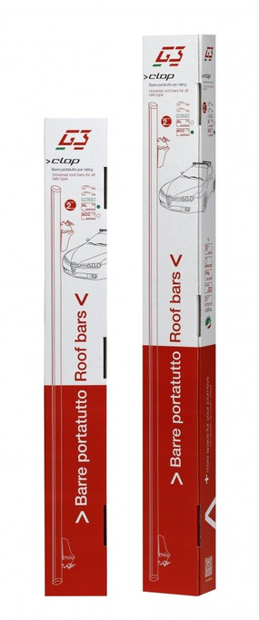 Portapacchi da tetto G3 CL 61.130 universale per barre portatutto in acciaio tradizionali e integrate