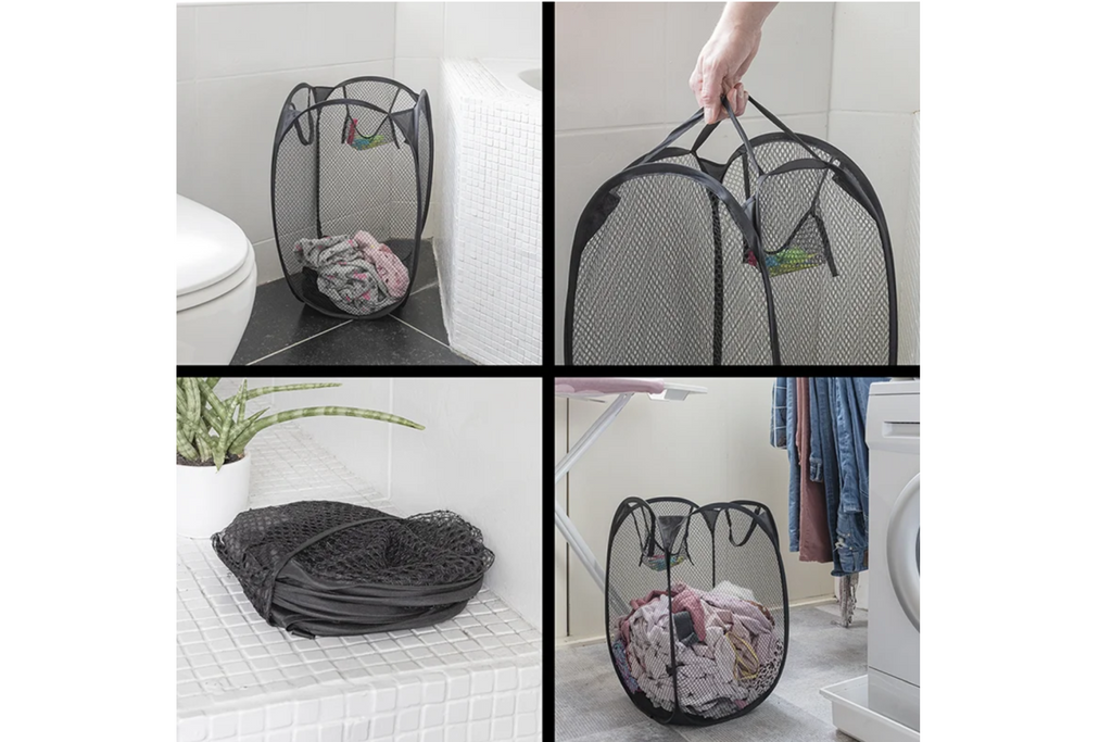 Cesto portabiancheria pieghevole ProPlus 360814V01, ideale per camper e viaggi.