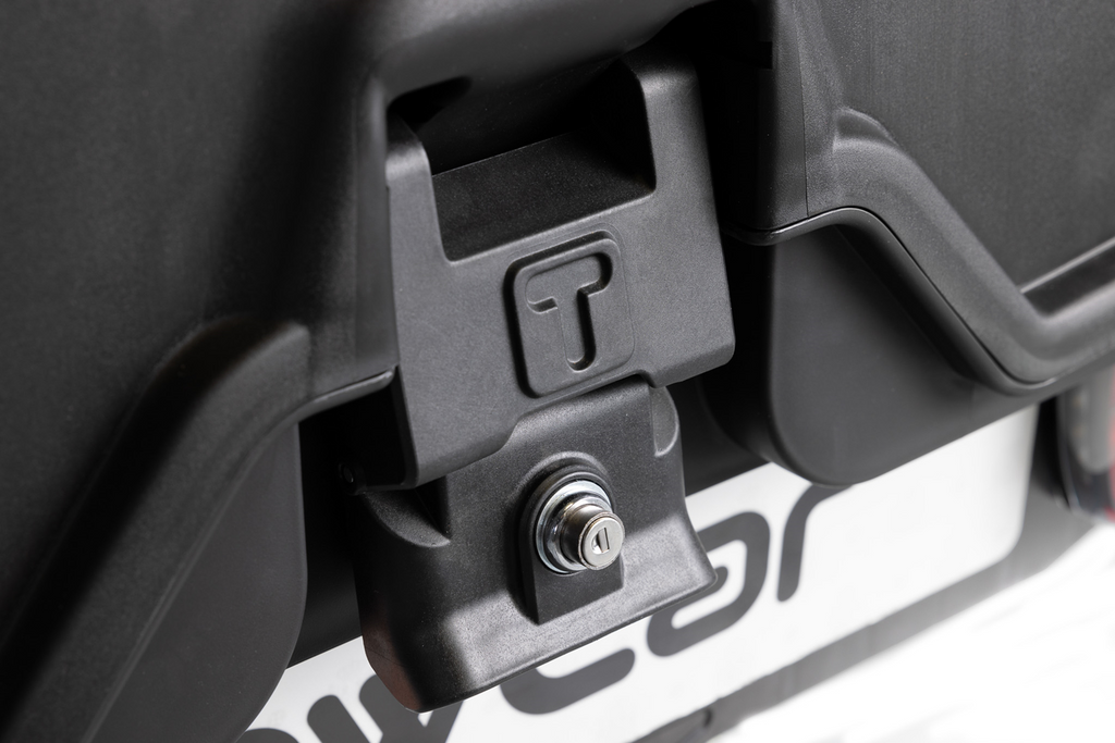 Box portabagagli da gancio traino Camper Alpha nero LED (lungo)