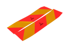 Adesivi, adesivi riflettenti, HERMON corto, targhe di segnalazione per veicoli pesanti, 565x132mm, sinistra+destra