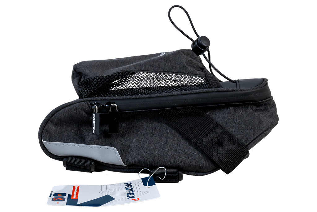 PROFEX 82318 Borsa sottosella lunga nera Lux con tasca portaborraccia