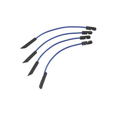 Set di quattro clip per teloni ProPlus 342180, cordini flessibili multifunzionali, 280 mm