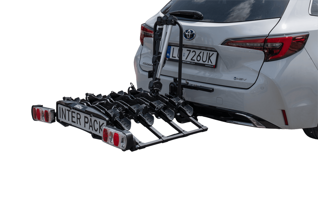 Inter Pack Quattro Fold - portabici da gancio traino per 4 biciclette