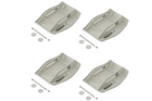 Set di quattro cuscinetti di supporto stabilizzatori per rimorchio ProPlus 361519 con molla, 20,5x27,5 cm.