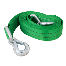 Cavo di traino con ganci HILLS, cinghia di traino 5 m/60 mm/6 t, verde