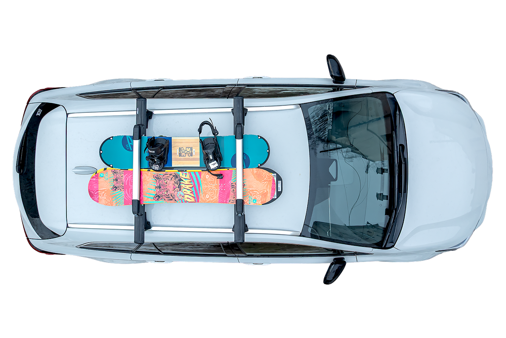 Inter Pack Frostline 4 - porta sci in alluminio per 4 paia di sci o 2 snowboard